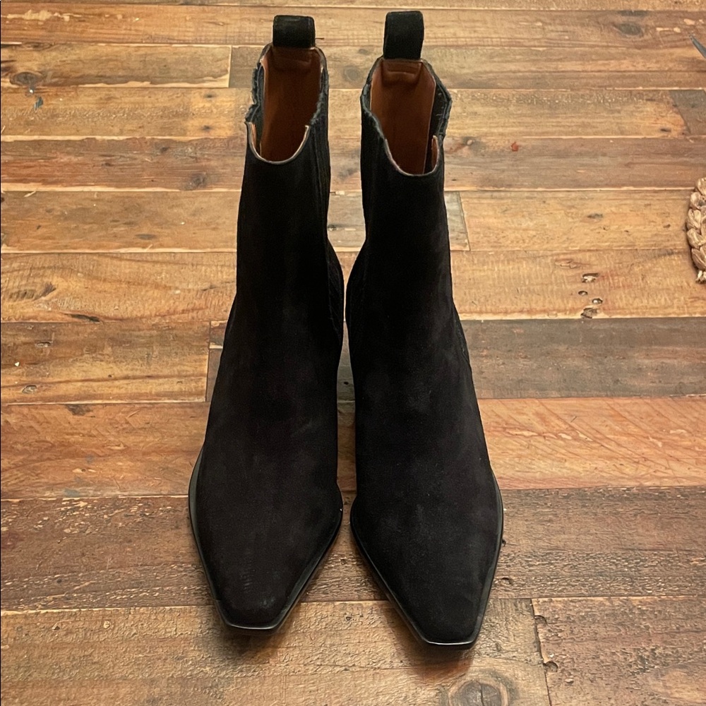 Reformation Black Heeled Ophelia Boots sz 8.5